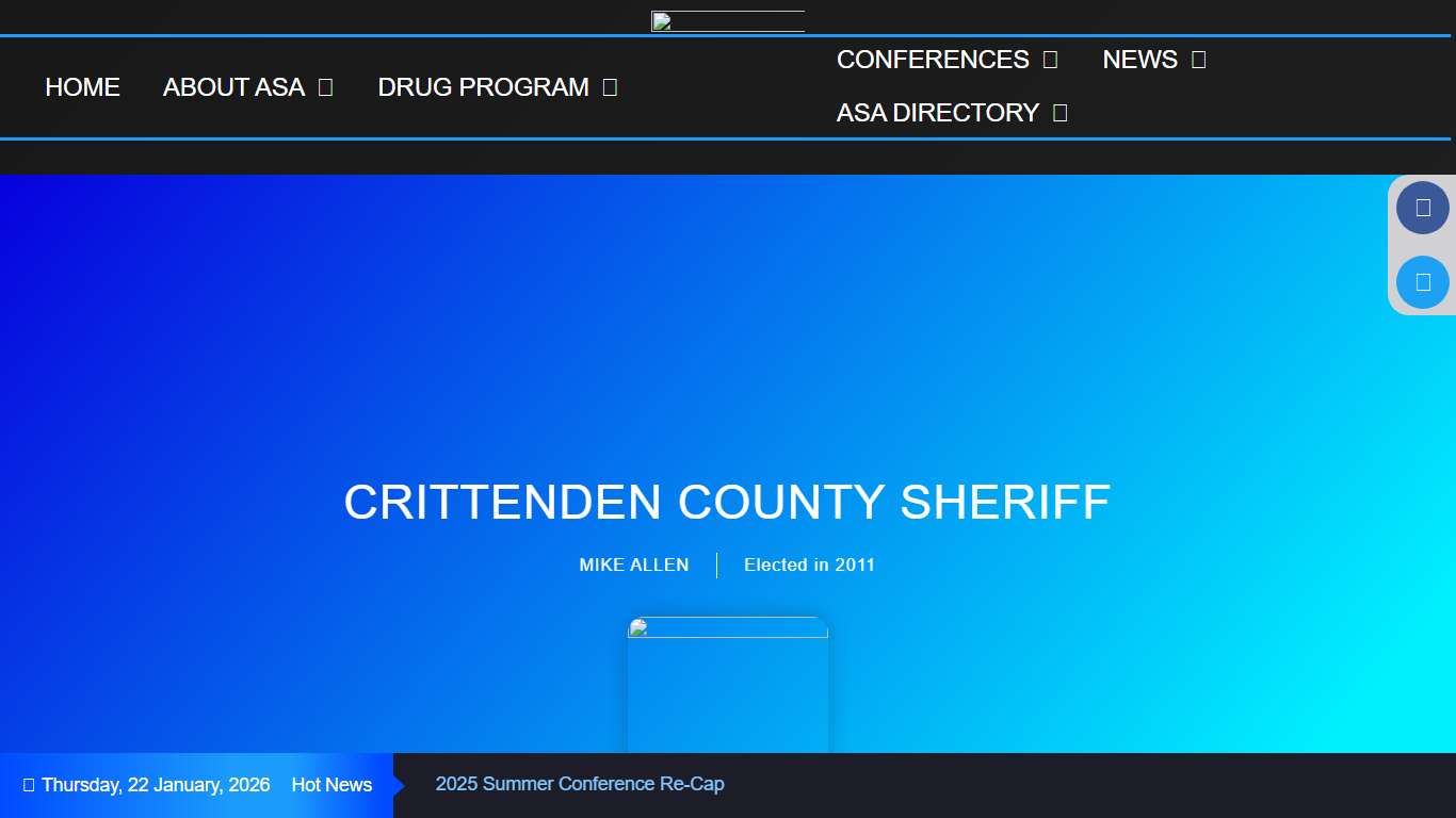 CRITTENDEN COUNTY SHERIFF – Arkansas Sheriff Association